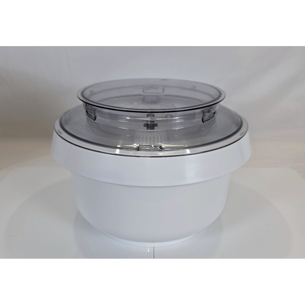 Bosch Universal Plus Mixer White Plastic Mixing Bowl Accessory MUZ6KR4NUC w/ Lid